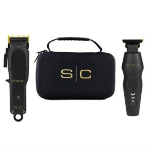 Super Set - Rebel Cordless Hair Clipper & Flex Cordless Hair Trimmer Set with Super-Torque Rotary Motor